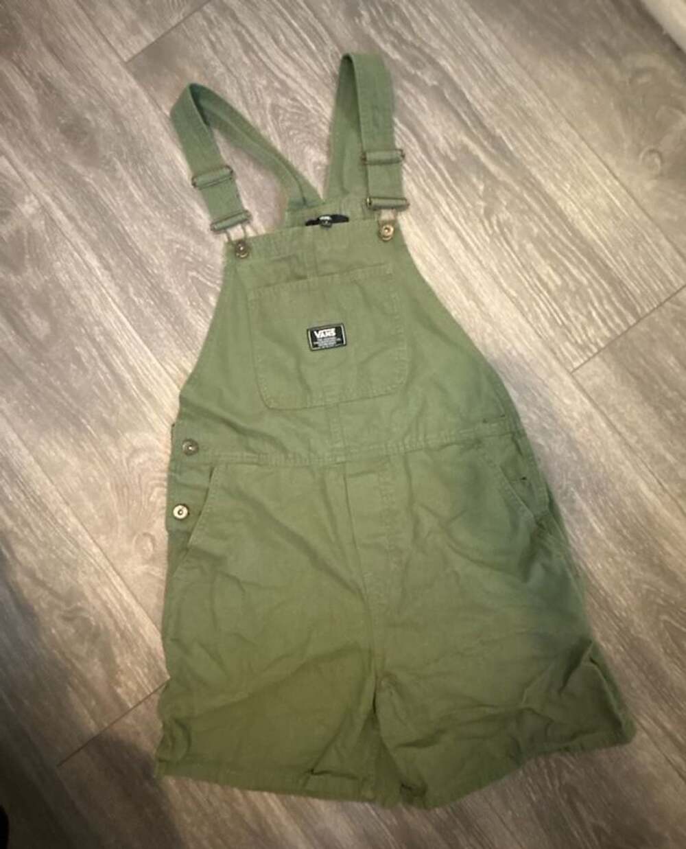 Vans Ground Work Shortalls Green Utility